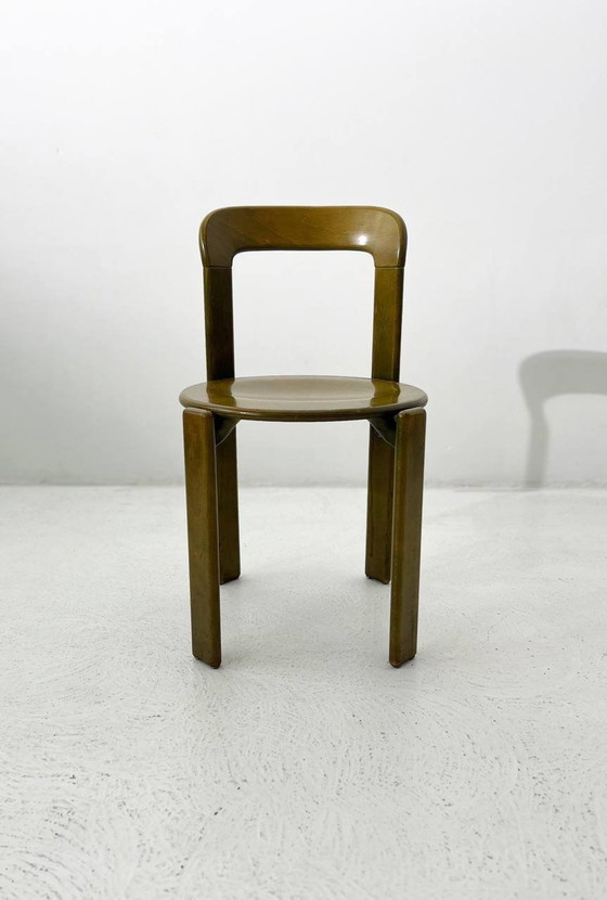 Image 1 of Set van 4 Vintage Stoelen van Bruno Rey Dietiker In 4 Verschillende Kleuren