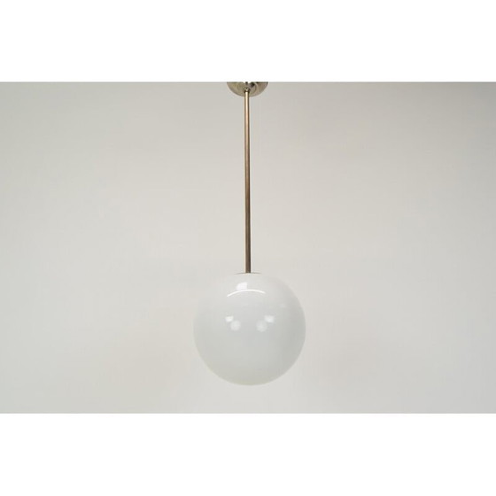 Image 1 of Art deco vintage glazen hanglamp, Tsjecho-Slowakije jaren 1930