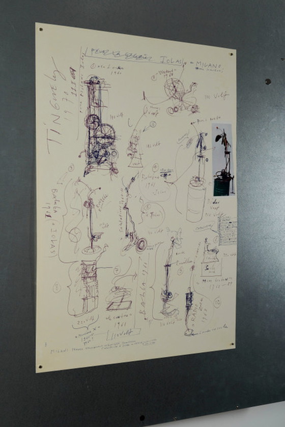 Image 1 of Jean Tinguely - affiche - 'Tentoonstelling 60's design- 70's design'