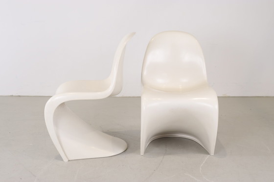 Image 1 of 2x Vintage  Panton Chair van Verner Panton - Herman Miller