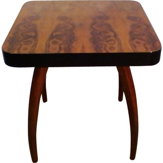 Image 1 of Vintage houten "spin" salontafel door Jindřich Halabal, 1930