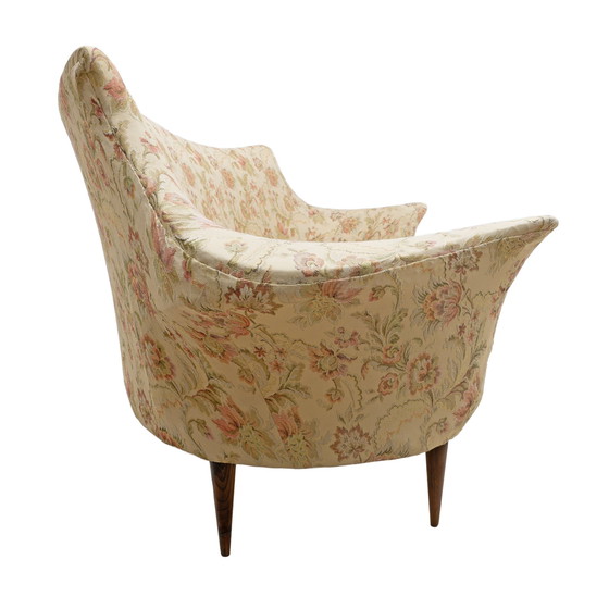 Image 1 of Mid Century Moderne Italiaanse Sofa en Twee Fauteuils, Model Manta, 1950S