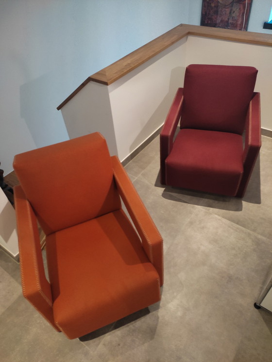 Image 1 of 2x Rietveld Utrecht Fauteuil Xl Van Cassina