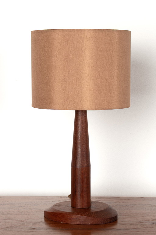 Teak tafellampje uit Denemarken