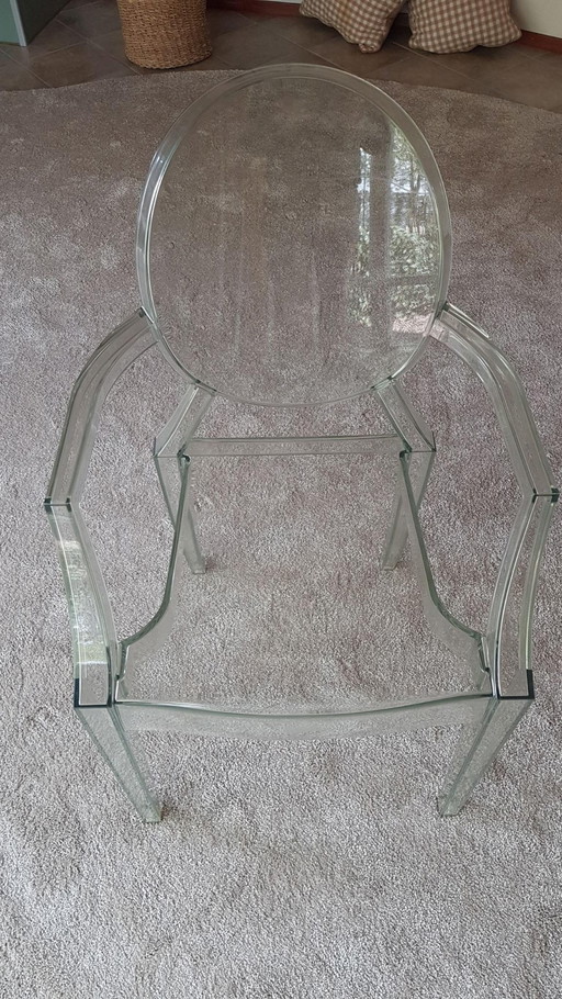 Kartell Louis Ghost green by Philippe Starck stoel