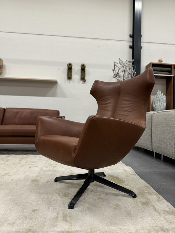 Image 1 of Design On Stock Nosto Relax Fauteuil Loxton Leer Mongrove