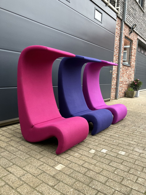 3x Vitra Amoebe Highback van Verner Panton