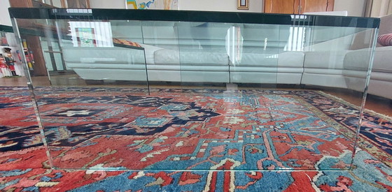 Image 1 of Moderne Strakke Glazen Salon Tafel