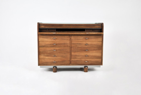 Image 1 of "804" bureau met rolblad van Gianfranco Frattini voor Bernini, 1960S