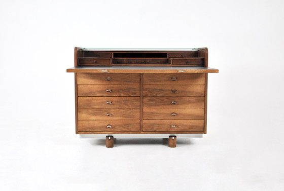 Image 1 of "804" bureau met rolblad van Gianfranco Frattini voor Bernini, 1960S