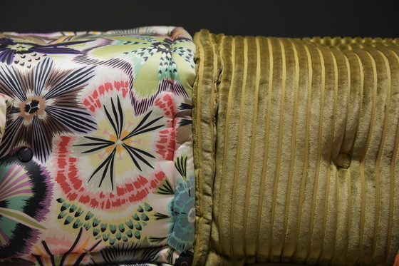 Image 1 of Prachtige kleurrijke Mah Jong Missoni stof van Hans Hopfer voor Roche Bobois Frankrijk