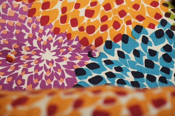 Image 1 of Prachtige kleurrijke Mah Jong Missoni stof van Hans Hopfer voor Roche Bobois Frankrijk