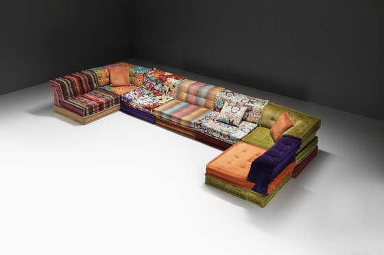 Image 1 of Prachtige kleurrijke Mah Jong Missoni stof van Hans Hopfer voor Roche Bobois Frankrijk