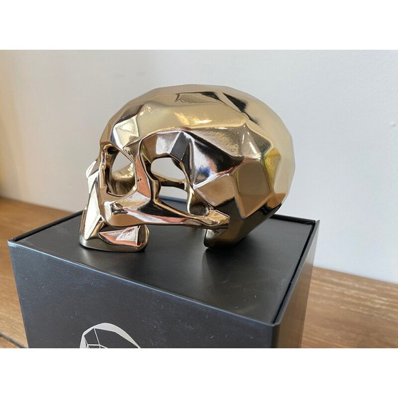 Image 1 of Vintage gouden schedel door Richard Orlinski, 2021