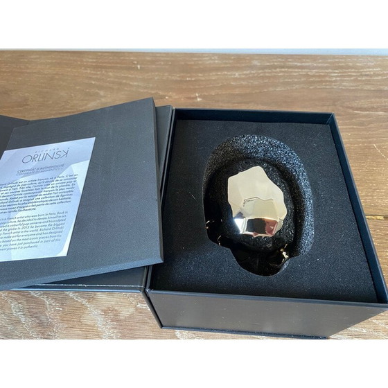 Image 1 of Vintage gouden schedel door Richard Orlinski, 2021