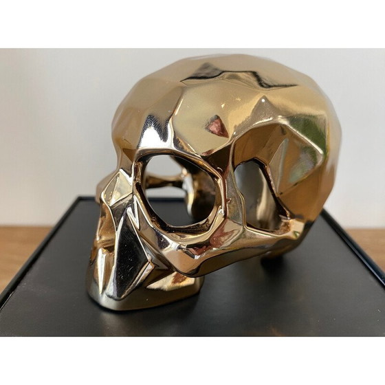 Image 1 of Vintage gouden schedel door Richard Orlinski, 2021