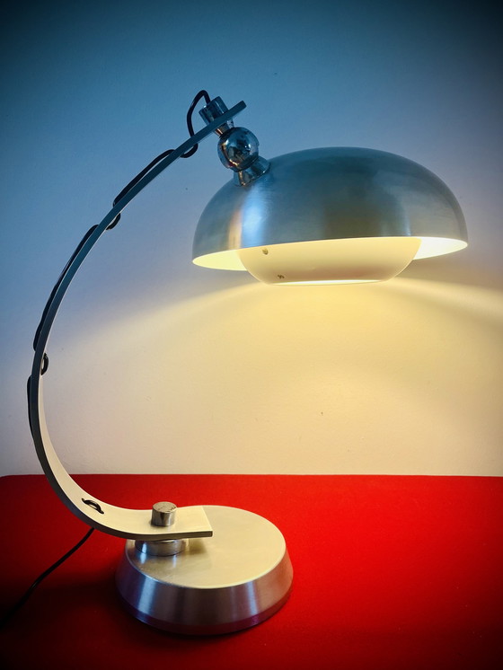 Image 1 of Vintage Italiaanse Bureaulamp Toegewezen Aan Angelo Lelli - Arredoluce 