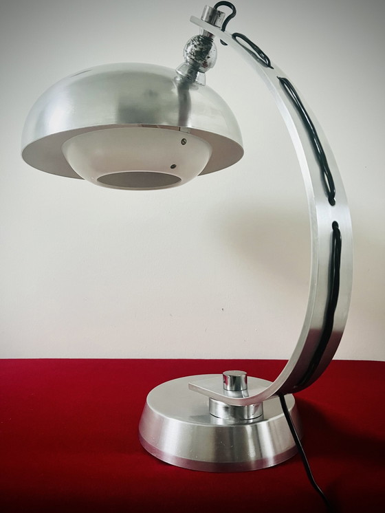 Image 1 of Vintage Italiaanse Bureaulamp Toegewezen Aan Angelo Lelli - Arredoluce 