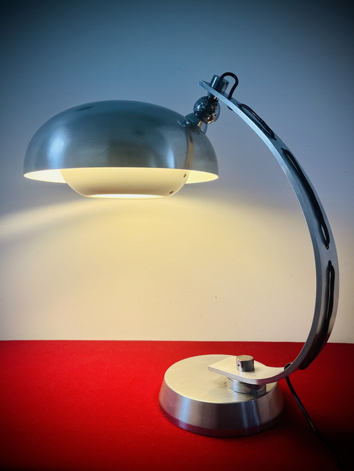 Vintage Italiaanse Bureaulamp Toegewezen Aan Angelo Lelli - Arredoluce 