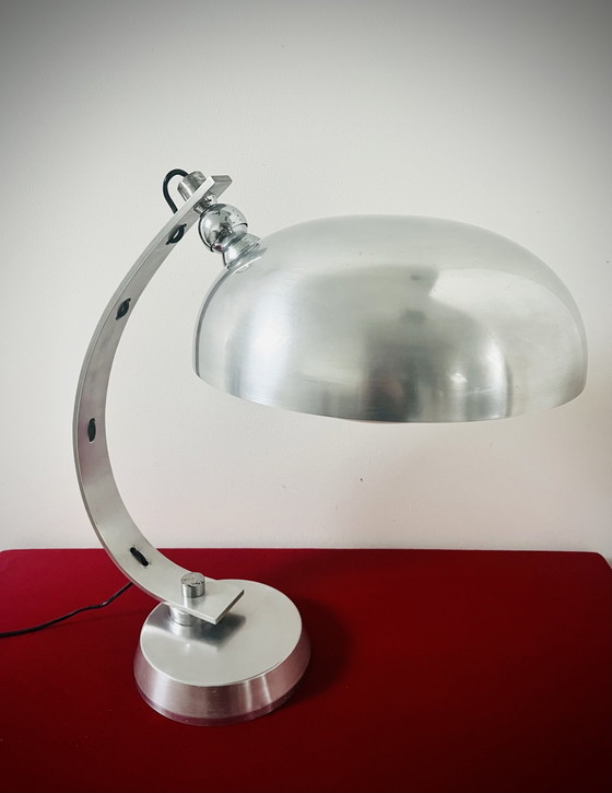 Image 1 of Vintage Italiaanse Bureaulamp Toegewezen Aan Angelo Lelli - Arredoluce 