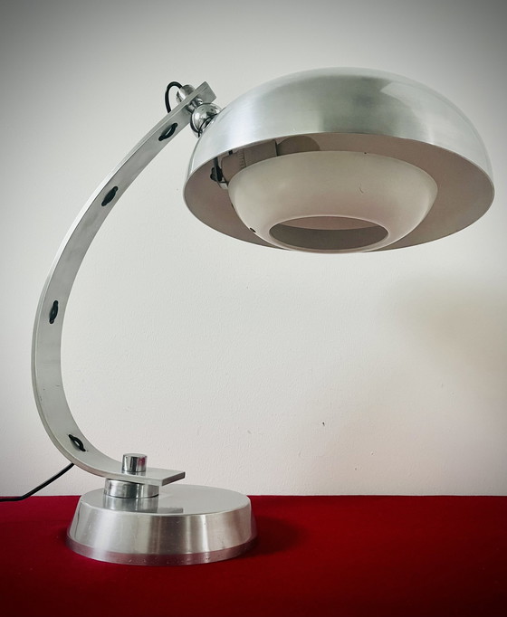 Image 1 of Vintage Italiaanse Bureaulamp Toegewezen Aan Angelo Lelli - Arredoluce 