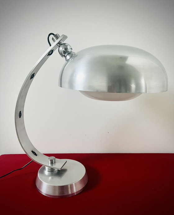 Image 1 of Vintage Italiaanse Bureaulamp Toegewezen Aan Angelo Lelli - Arredoluce 