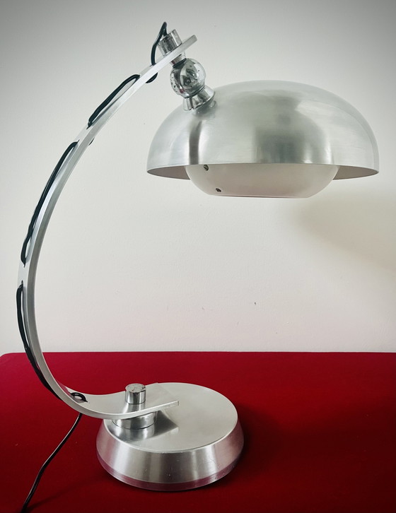 Image 1 of Vintage Italiaanse Bureaulamp Toegewezen Aan Angelo Lelli - Arredoluce 