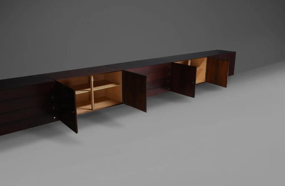 Image 1 of Sigurd Hansen Drijvend Dressoir van Poul Nørreklit