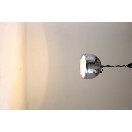 Image 1 of Vintage Italiaanse verchroomde verstelbare hanglamp, 1970