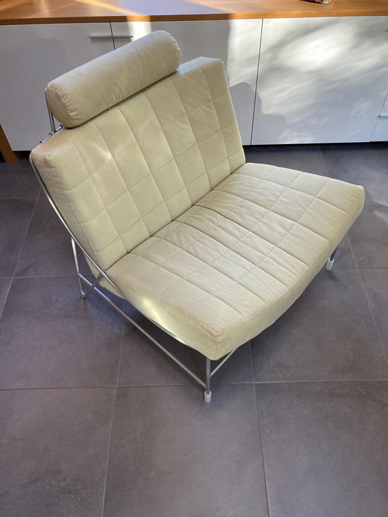 Image 1 of Leolux Volare Fauteuil En Hocker Lindegroen