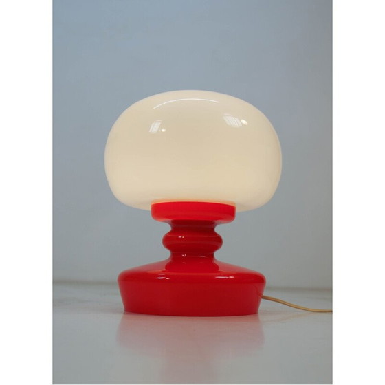 Image 1 of Vintage glazen tafellamp van Valasske Mezirici 1970