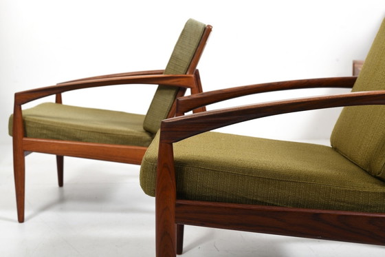 Image 1 of Paar Kai Kristiansen 'Paper Knife' fauteuils 1960S