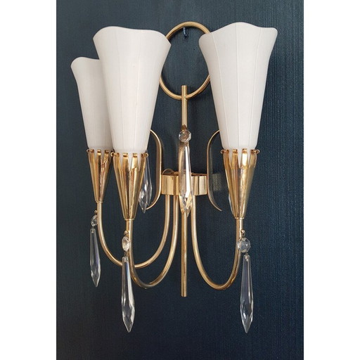 Arum wandlamp met 3 lampen voor Lunel - 1950