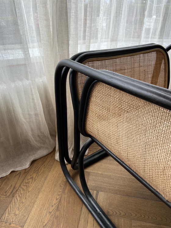 Image 1 of Natuurlijke Bamboe Lounge Stoel (rotan)