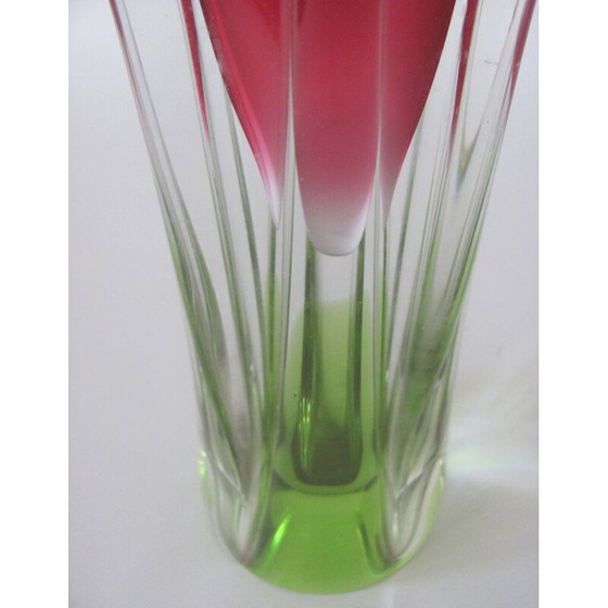 Image 1 of Vintage metalen vaas van J. Hospodka, Tsjecho-Slowakije 1960