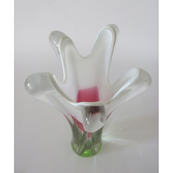 Image 1 of Vintage metalen vaas van J. Hospodka, Tsjecho-Slowakije 1960