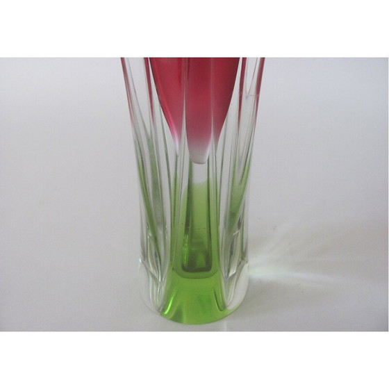 Image 1 of Vintage metalen vaas van J. Hospodka, Tsjecho-Slowakije 1960