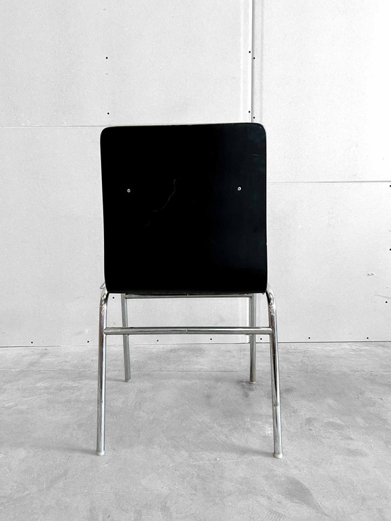 Image 1 of 4x vintage stapelstoelen uit de midden eeuw