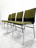 4x vintage stapelstoelen uit de midden eeuw