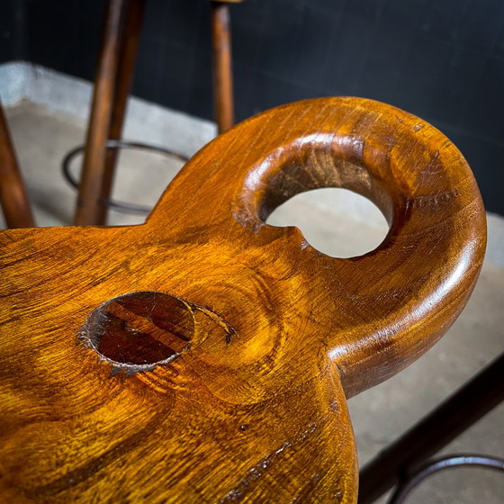 Image 1 of 6x Spaanse Vintage barkruk