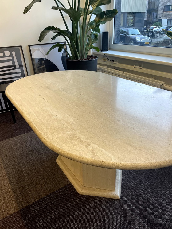 Image 1 of Vintage travertin tafel