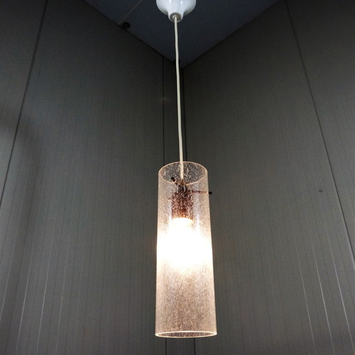 Glazen hanglamp van Kaiser Leuchten, 1960’s