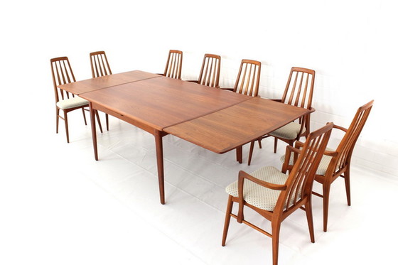 Image 1 of Svend Aage Madsen XXL Deense teakhouten eettafel van K. Knudsen & Son, extra breed