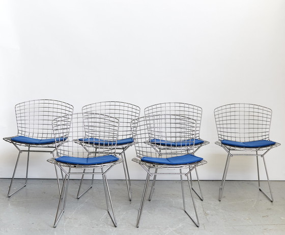 Image 1 of 6x Knoll International Draadstoel nr.420 van Harry Bertoia