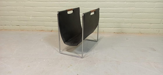 Image 1 of Brabantia vintage leren tijdschriftenrek