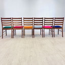 6x Korup Design eetkamerstoelen
