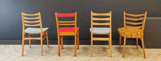 Image 1 of 4x vintage eetkamerstoelen