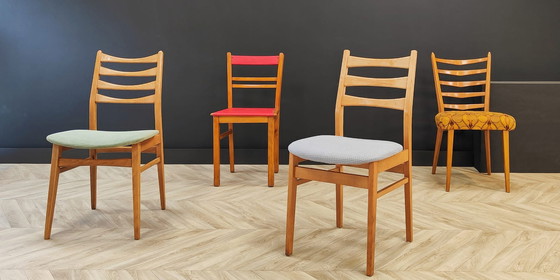 Image 1 of 4x vintage eetkamerstoelen