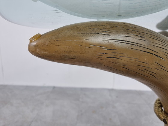 Image 1 of Vintage imitatie slagtand tafel