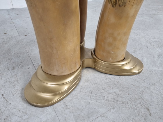 Image 1 of Vintage imitatie slagtand tafel